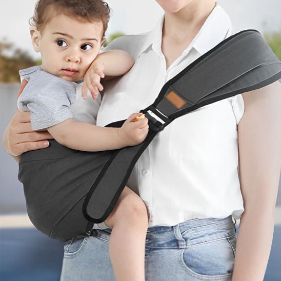 echarpe-porte-bebe-ergonomique-gris-foncé