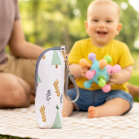 Porte biberon - portable - isolant - chauffe biberon - BébéBib™ - MA PLANETE BEBE