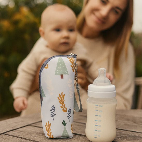 Porte biberon - portable - isolant - chauffe biberon - BébéBib™ - MA PLANETE BEBE