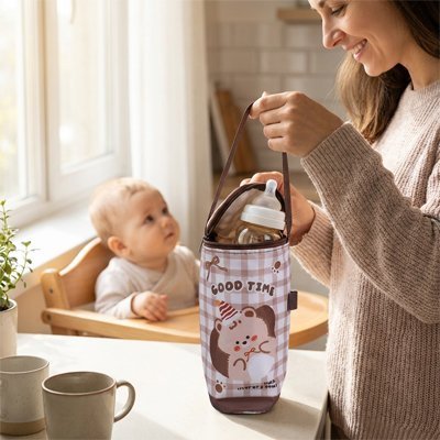 Porte biberon isotherme, nomade et portable