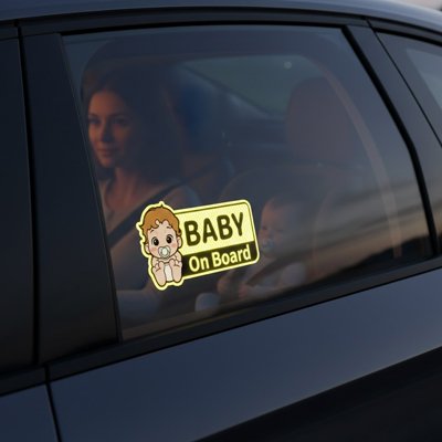 Bébé à bord | Autocollant Sécurité Voiture - BébéOnBoard™ - MA PLANETE BEBE