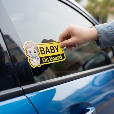 Bébé à bord | Autocollant Sécurité Voiture - BébéOnBoard™ - MA PLANETE BEBE
