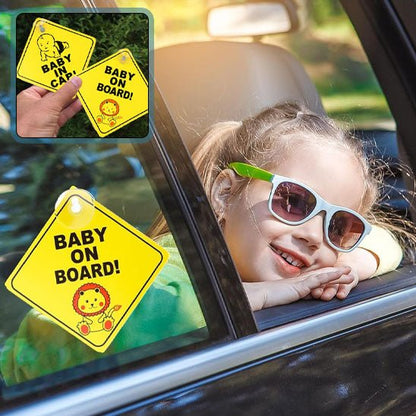Bebe a bord | Stickers pour la sécurité des enfants Voiture BébéSécurité™ - MA PLANETE BEBE