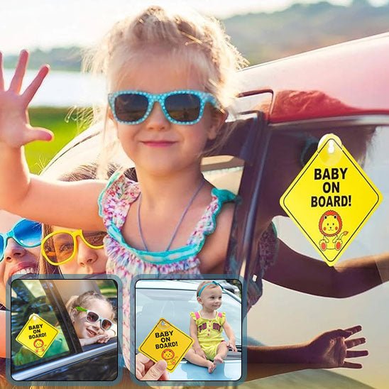 Bebe a bord | Stickers pour la sécurité des enfants Voiture BébéSécurité™ - MA PLANETE BEBE