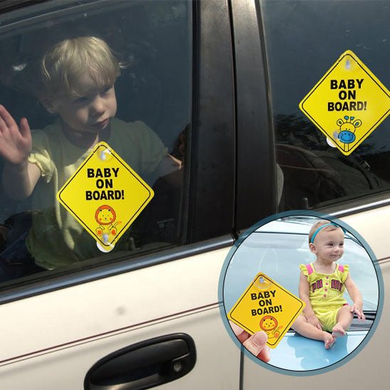 Bebe a bord | Stickers pour la sécurité des enfants Voiture BébéSécurité™ - MA PLANETE BEBE