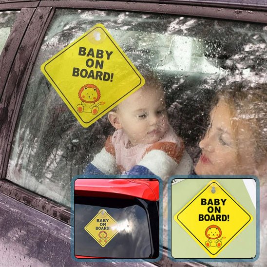 Bebe a bord | Stickers pour la sécurité des enfants Voiture BébéSécurité™ - MA PLANETE BEBE