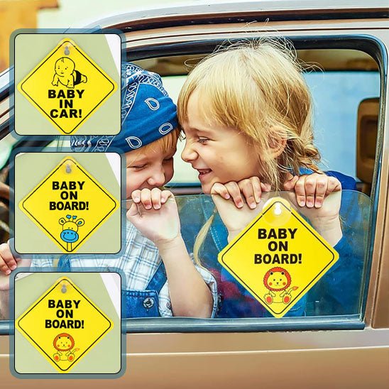 Bebe a bord | Stickers pour la sécurité des enfants Voiture BébéSécurité™ - MA PLANETE BEBE