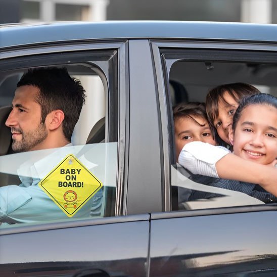 Bebe a bord | Stickers pour la sécurité des enfants Voiture BébéSécurité™ - MA PLANETE BEBE