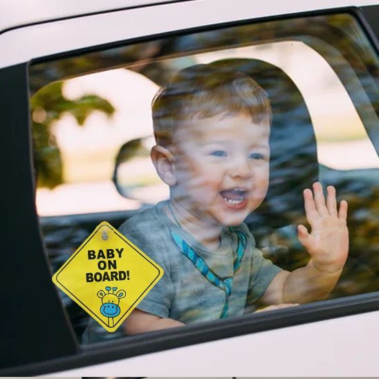 Bebe a bord | Stickers pour la sécurité des enfants Voiture BébéSécurité™ - MA PLANETE BEBE