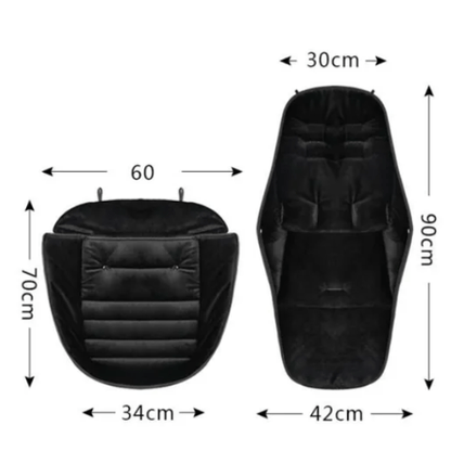 Chancelière poussette | Coupe - Vent Doublure en Polaire Chaude pour Hiver BébéWinter™ - MA PLANETE BEBE