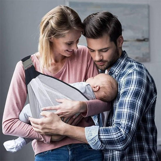 Echarpe de portage confort grise - BébéEasyScarf™ - MA PLANETE BEBE