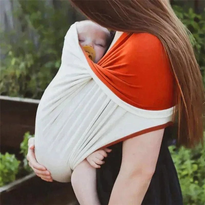 echarpe-de-portage-coton-pour-bébé-caramel-et-beige-sommeil