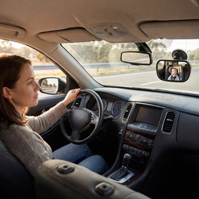 Miroir pour bebe voiture | Vision Sécurisée BébéVue360™ - MA PLANETE BEBE