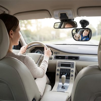 Miroir pour bebe voiture | Vision Sécurisée BébéVue360™ - MA PLANETE BEBE