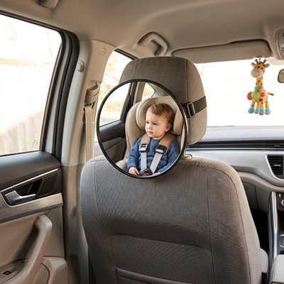 Miroir voiture pour bebe ajustement multidirectionnel
