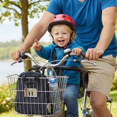 Porte bebe avant velo BébéUltraSafe™ - Accessoire velo sécurisé et confortable pour enfant - MA PLANETE BEBE