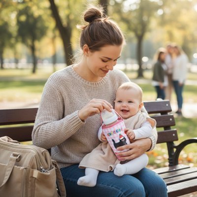 Porte biberon maintien de la chaleur lait bébé