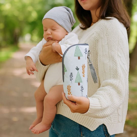 Porte biberon - portable - isolant - chauffe biberon - BébéBib™ - MA PLANETE BEBE
