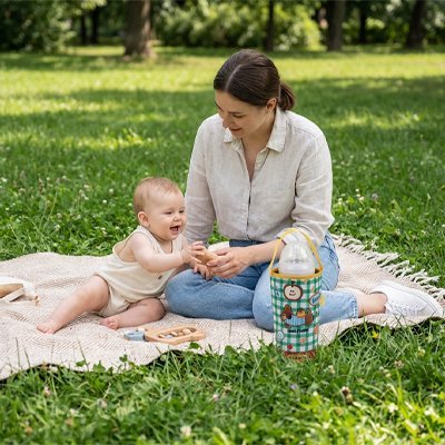 Porte biberon thermique pour lait de bébé