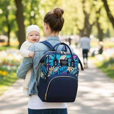Sac a langer - Sac a dos | Multifonction Isotherme BébéFlowers™ - MA PLANETE BEBE