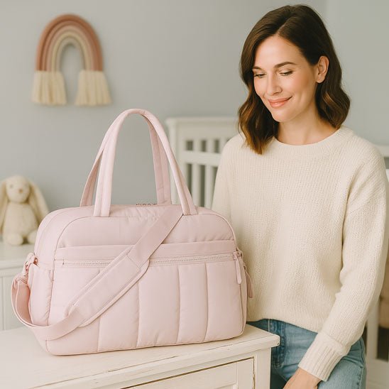 sac-a-langer-voyage-sac-de-maternite-rose