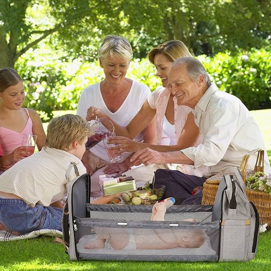Sac à dos à langer avec lit bébé pour le transport